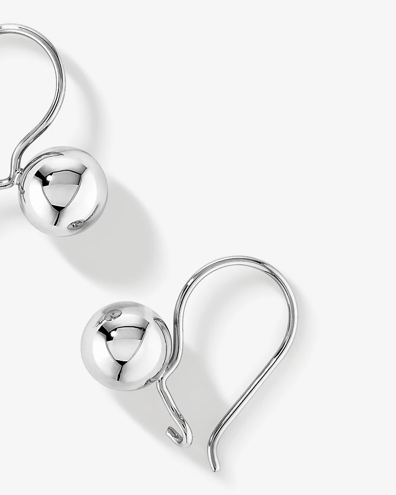 Boucles d’oreilles Euroball en argent sterling