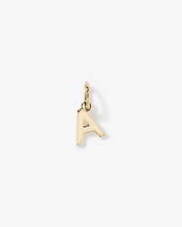 Letter A Initial Pendant in 10kt Yellow Gold