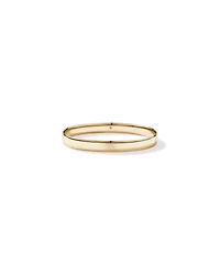 Wide Oval Bangle in 10kt Yellow Gold