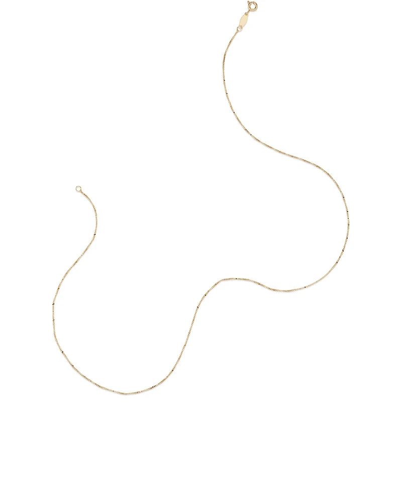 Chaîne à maille vénitienne de 45 cm en or jaune 10 K