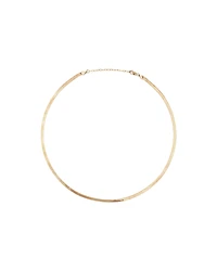 50cm (20") 3.5mm Width Herringbone Necklace in 10kt Yellow Gold
