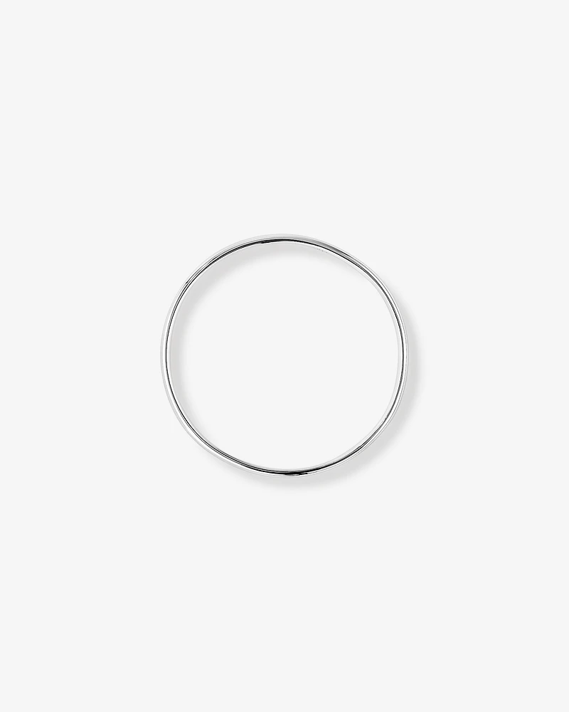 3.7mm Width Solid Round Baby Bangle in Sterling Silver