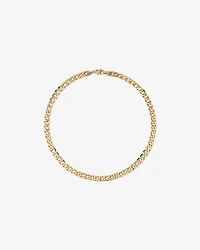 65cm (9") 8.87mm Flat Beveled Curb Chain in 10kt Yellow Gold