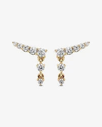 0.50 Carat TW of Laboratory-Grown Diamond Ear Climbers in 10kt Yellow Gold