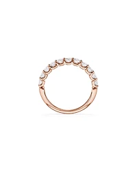0.83TW Round Brilliant Laboratory-Grown Diamond Wedding Band 14kt Rose Gold