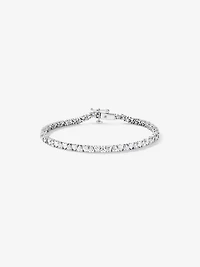 6.60 Carat TW Laboratory-Grown Diamond Heart Tennis Bracelet in 10kt White Gold
