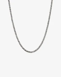 Chaîne gourmette oxydée en argent sterling de 60 cm (24 po)