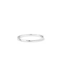 61mm Sculpture Ribbon Bracelet in Sterling Silver