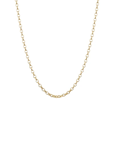 60cm (24") Oval Belcher Chain in 10kt Yellow Gold