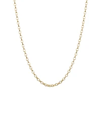 60cm (24") Oval Belcher Chain in 10kt Yellow Gold