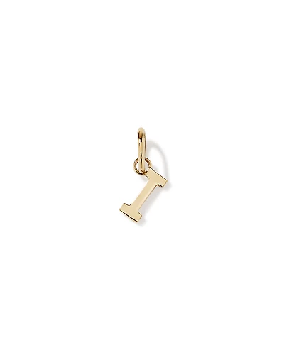 Pendentif initiale "I" en or jaune 10 carats