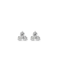 0.50 Carat TW Round Brilliant Diamond Trio Stud Earrings in 10kt White Gold