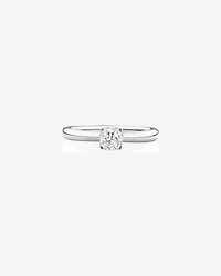 Bague de fiançailles à solitaire en or blanc de 14 K avec diamants totalisant 0,50 ct