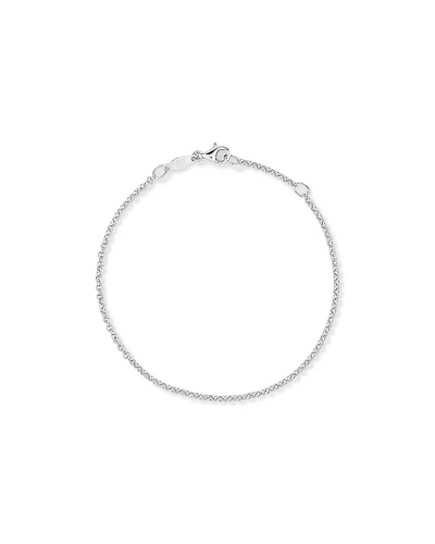 Bracelet à chaîne fine Belcher de 19 cm (7,5 po) et 1,8 mm de largeur en argent sterling