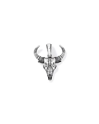 Pendentif en crâne de taureau en argent sterling