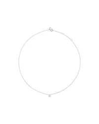 0.25 Carat TW Laboratory-Grown Diamond Bezel Box Set Pendant in Sterling Silver