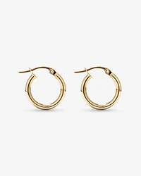 10mm Hoop Earrings in 10kt Yellow Gold