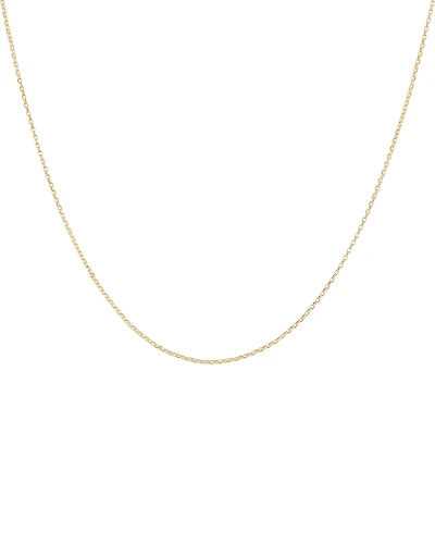 45cm (18") 1mm Width Diamond Cut Belcher Chain in 18kt Yellow Gold