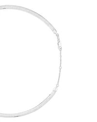 45cm (17") 4.5mm-5mm Width Snake Chain In Sterling Silver
