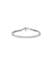 6.60 Carat TW Laboratory-Grown Diamond Heart Tennis Bracelet in 10kt White Gold