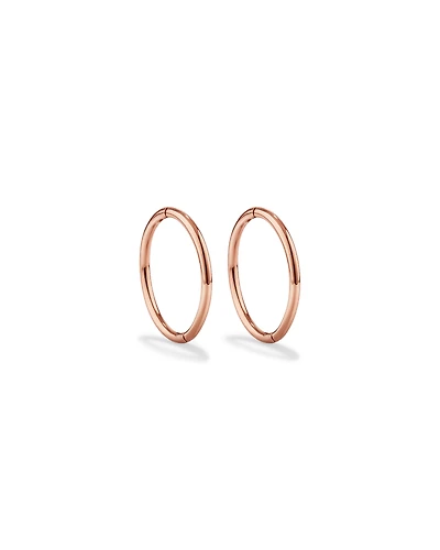 12mm Sleepers in 10kt Rose Gold