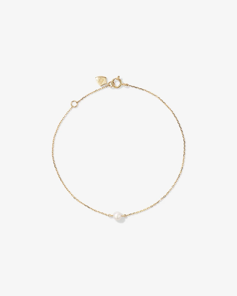 Bracelet with Cultured Freshwater Pearl in 10kt Yellow Gold