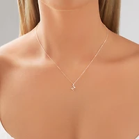 "Z" Initial Pendant in Sterling Silver