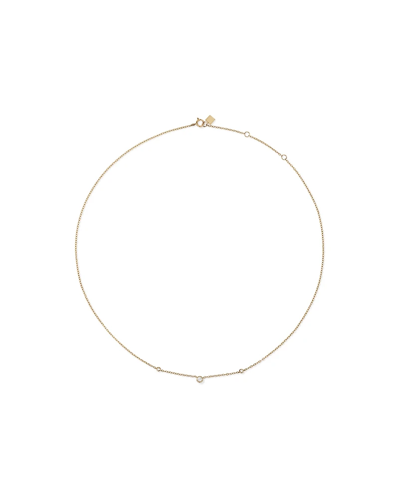 Collier avec 0,10 carat TW de diamants en or jaune 10 carats