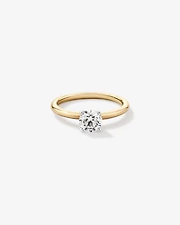 0.70 Carat TW Round Brilliant Laboratory-Grown Diamond Solitaire Engagement Ring in 14kt White Gold