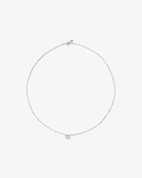 0.39 Carat TW Multistone Princess and Marquise Cut Diamond Pendant in 10kt White Gold