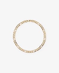 Chaîne Figaro solide en or jaune 10 carats, 55 cm (22 po), largeur de 15 mm