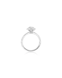 Double Halo Ring with 0.71 Carat TW of Diamonds in 18kt White Gold