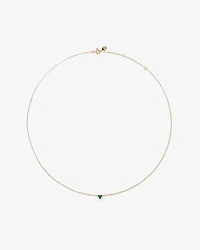 Emerald Trio Necklace in 10kt Yellow Gold