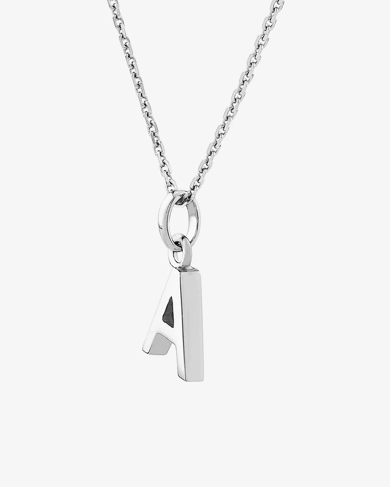 A Initial Pendant in Sterling Silver