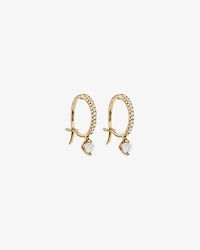 Single Drop Earrings with 0.37 Carat TW of Diamonds in 18kt Yellow Gold