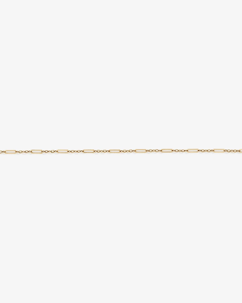 Paperclip 3 and 1 Bracelet in 10kt Yellow Gold