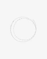 45cm Multi-Layer Bead Chain in Sterling Silver