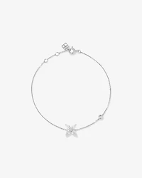 0.50 Carat TW Floret Laboratory-Grown Diamond Bracelet in 10kt White Gold