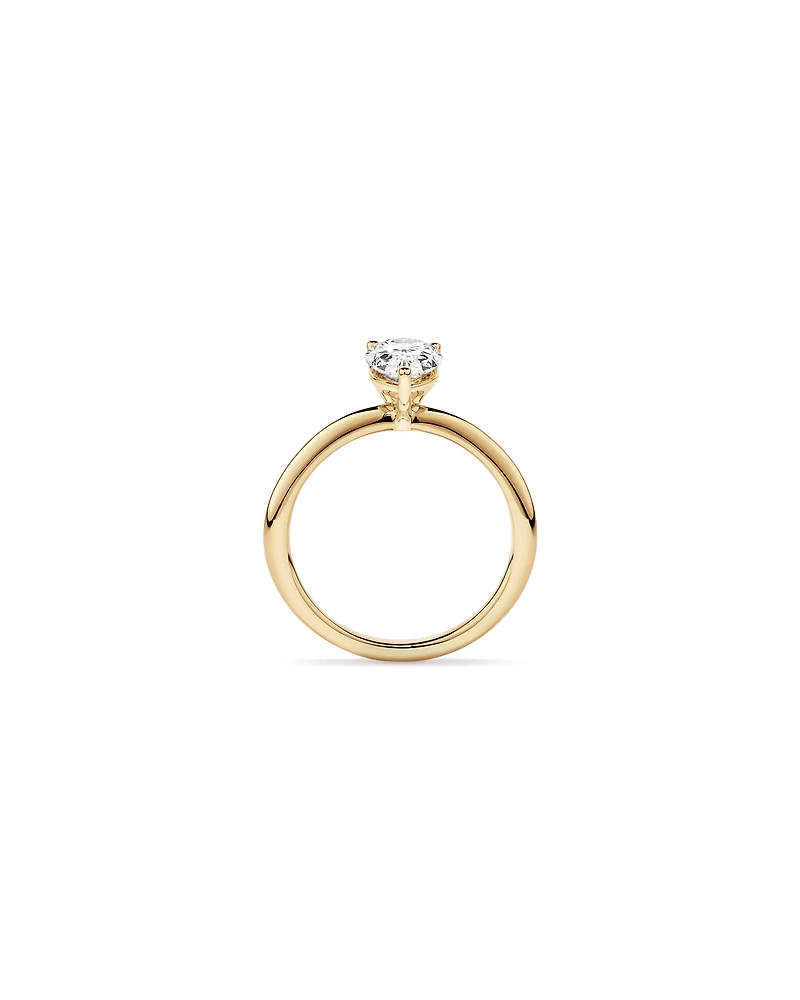 1.25 Carat TW Pear Laboratory-Grown Diamond Solitaire Engagement ring in 14kt Yellow Gold