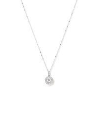Pendentif rond Lume Lab avec un TW de 1,00 carat de diamants cultivés en laboratoire en or blanc 10 carats