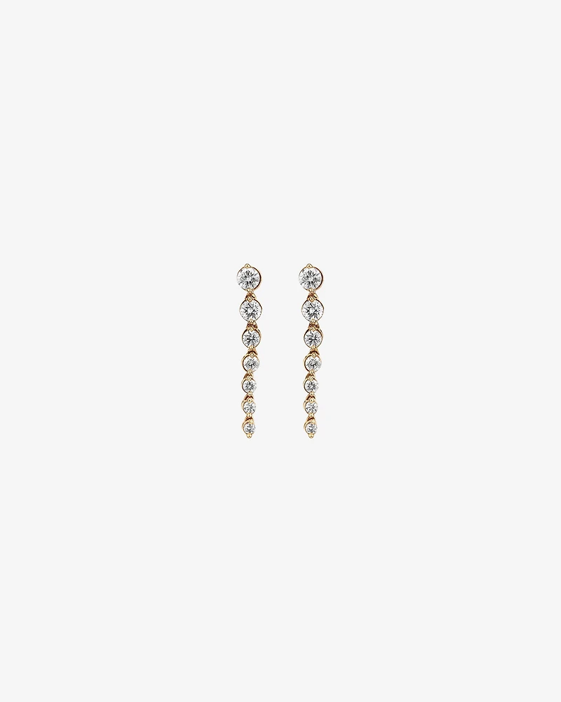 Drop Earrings with 0.50 Carat TW of Diamonds in 18kt Yellow Gold