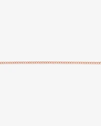 19cm (7.5") 2.4mm Width Semi Solid Diamond Cut Curb Bracelet in 10kt Rose Gold