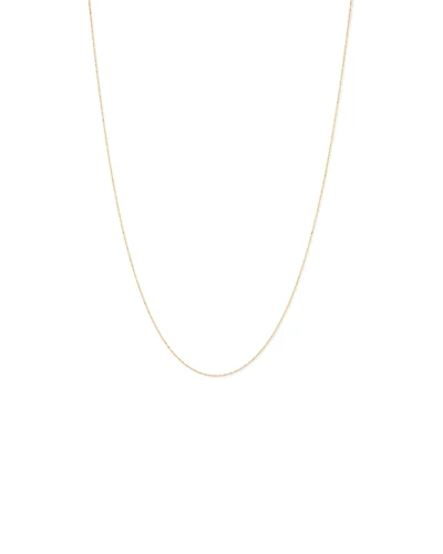 50cm (20") 1mm Width Singapore Chain in 10kt Yellow Gold