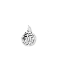 Diamond Accent Virgo Zodiac Pendant in Sterling Silver