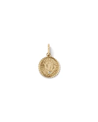Diamond Accent Virgo Zodiac Pendant in 10kt Yellow Gold