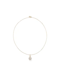 Lume Lab Pear Pendant with 1.00 Carat TW of Laboratory-Grown Diamonds in 10kt White Gold