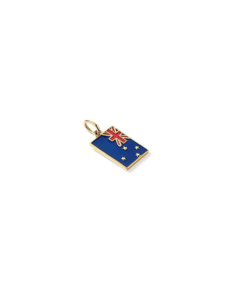New Zealand Flag Pendant in 18Kt Vermeil