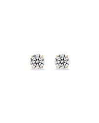 2.00TW Lab Diamond Solitaire Stud Earrings in 10kt Gold