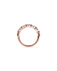 1.25 Carat TW East-West Oval Laboratory-Grown Diamond Wedding Ring 14kt Rose Gold