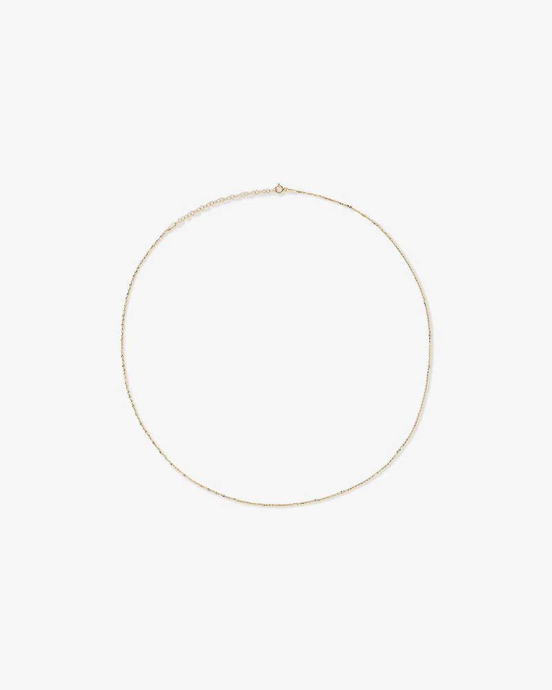 50cm (20") Fine Rolo Chain in 10kt Yellow Gold